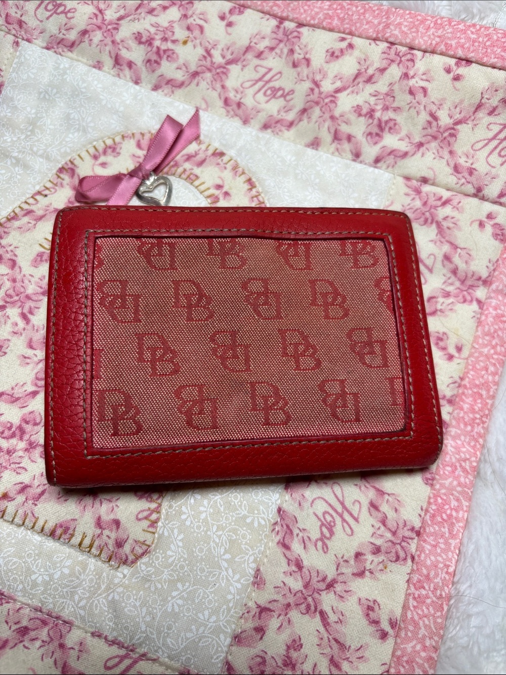 Dooney & Bourke  Red Tri Fold Wallet